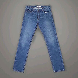 Tommy Hilfiger Men's Jeans Size 34 Straight Slim Stretch Blue Denim Medium Wash